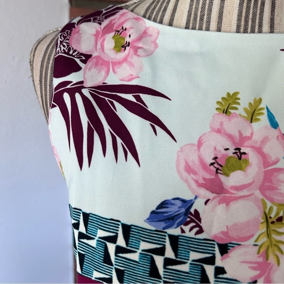 Etro Floral Paisley Print Sleeveless Midi Dress Sz 6 - Picture 4 of 10